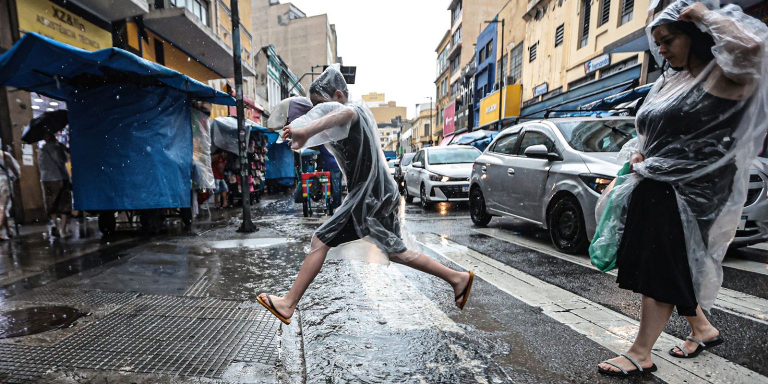 Chuva intensa deve afetar todas as regiões do Brasil neste fim de