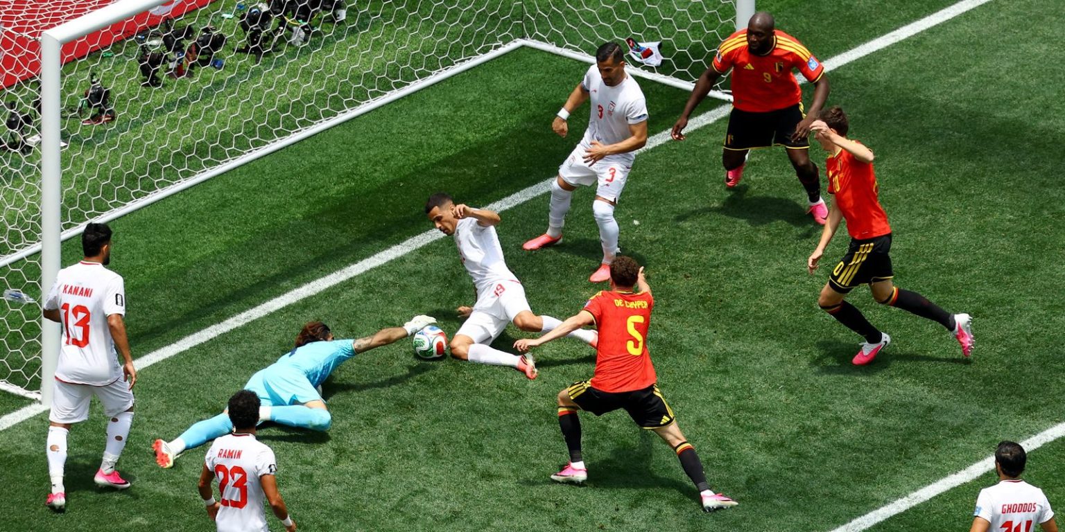 Defesa iraniana brilha em empate sem gols contra a Bélgica