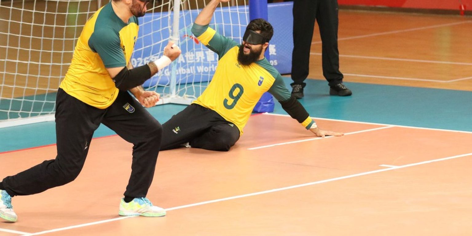 Brasil alcança semifinal do Mundial de goalball masculino em Hangzhou