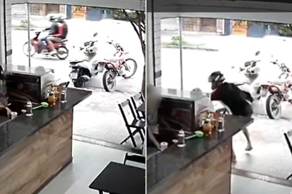 Dupla em moto furta celulares em menos de cinco minutos em Santos