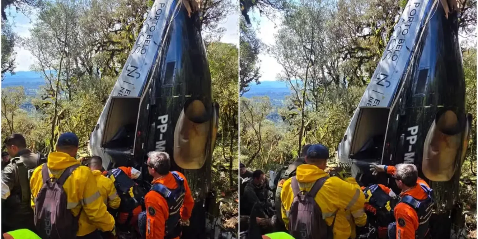 Corpos de vítimas de queda de helicóptero em Santa Catarina são liberados